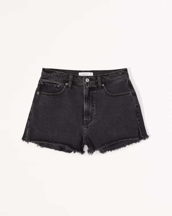Curve Love High Rise 4" Mom Short | Abercrombie & Fitch (US)