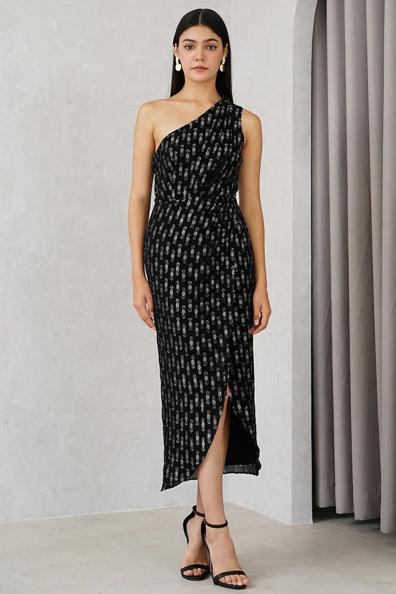 Mara Chevron Lurex Dress | Party Cocktail Dress | YUMI KIM | Yumi Kim