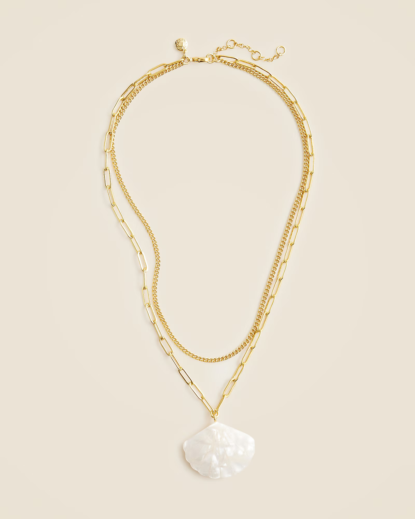 Layered shell pendant necklace | J. Crew US