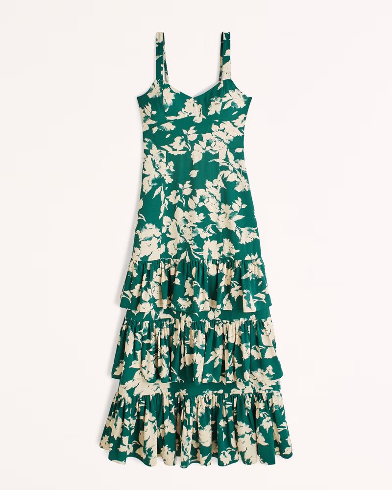 Ruffle Tiered Maxi Dress | Abercrombie & Fitch (US)