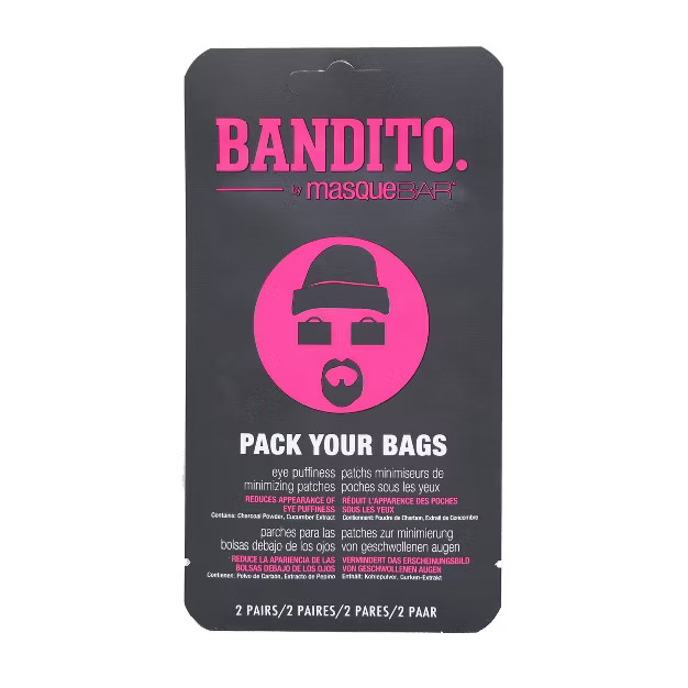 Masque Bar Bandito Pack Your Bags Eye Puffiness Minimizing Patches - 2ct | Target