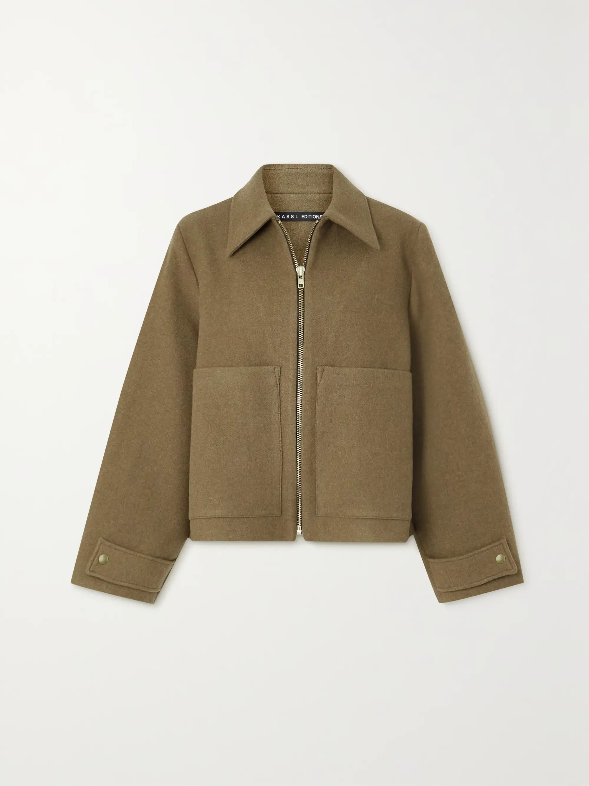 Brushed wool-blend jacket | NET-A-PORTER (US)