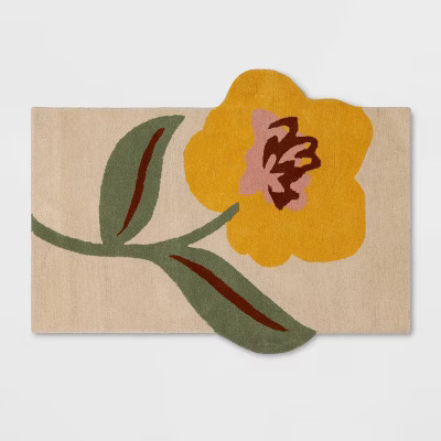Flower Shaped Wool Kids' Rug - Pillowfort™ | Target