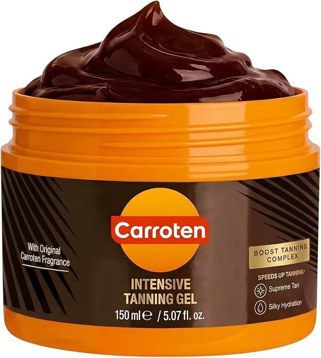 Carroten Intensive Tanning Gel | Browning Tan Accelerator | Non-Greasy, Water-Resistant with Carr... | Amazon (US)
