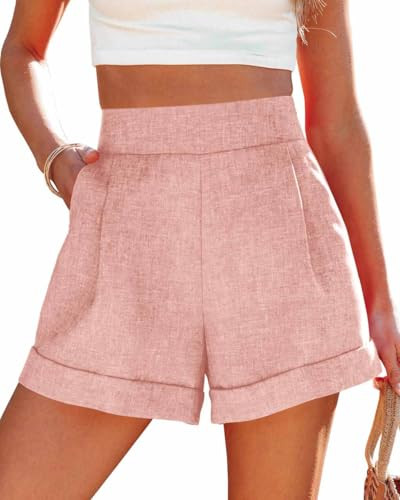 Wihion Women Summer Wide Leg Shorts High Waisted Casual Bermuda Shorts Lightweight Workwear Short... | Amazon (US)