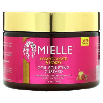 Mielle, Coil Sculpting Custard, Pomegranate & Honey, 12 oz (340 g) | iHerb