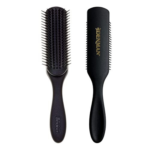 Jack Dean by Denman Curly Hair Brush D3 (All Black) 7 Row Styling Brush for Detangling, Separating, Shaping and Defining Curls - For Women and Men | Amazon (US)