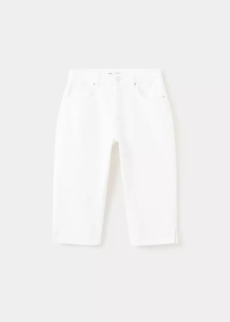 Straight-fit capri jeans - Women | MANGO USA | Mango (US/MX/AU)