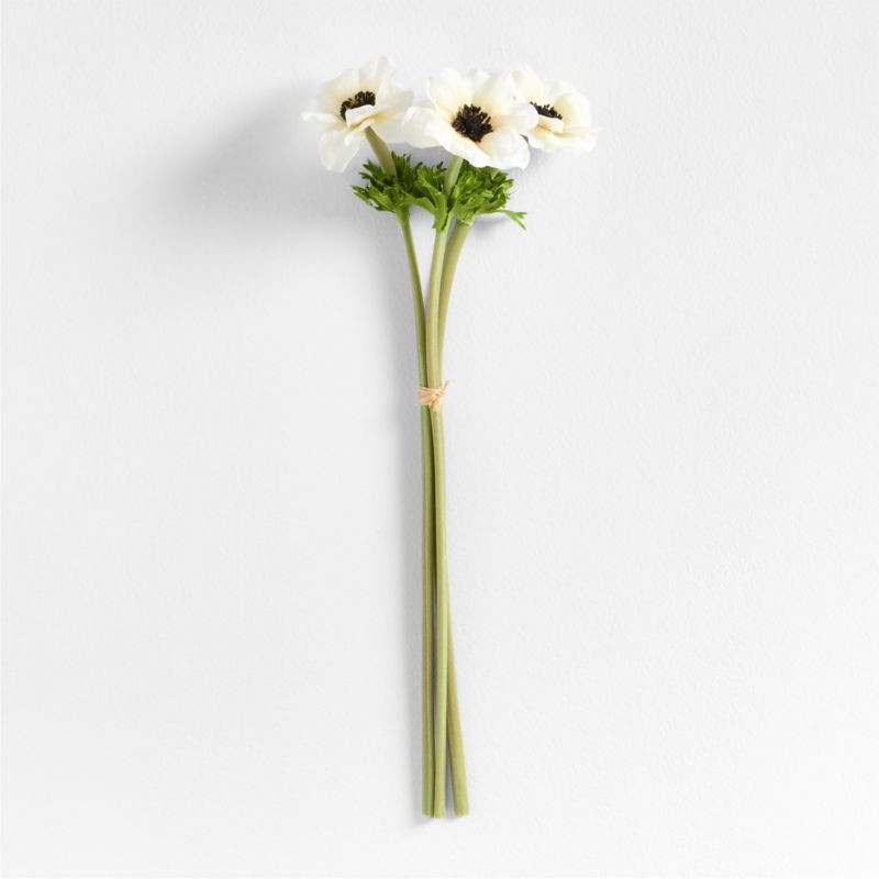 Faux Anemone Stem Set of 3 by Abigail Ahern | Crate & Barrel | Crate & Barrel