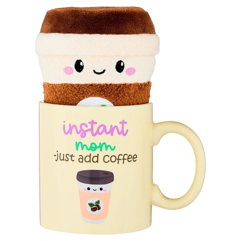 Coffee Cup Plush in Instant Mom Mug, Brown, Mother's Day by Way To Celebrate | Walmart (US)