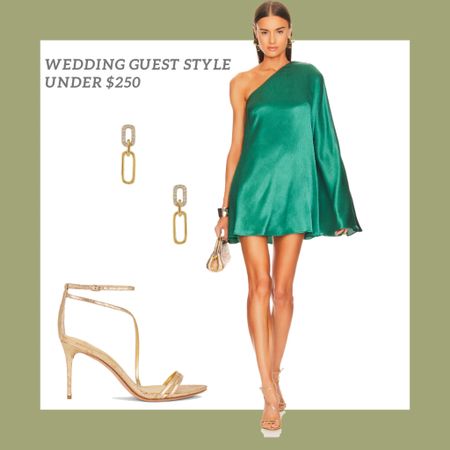 Love this cute this emerald cocktail dress ! Only $228! Pair with gold heels and gold earrings

Cocktail dresses, green dresses , gold earrings , gold shoes , wedding guest dresses , wedding guest dress , rehearsal dinner guest , winter wedding , holiday party dress 

#LTKSeasonal #LTKwedding #LTKstyletip