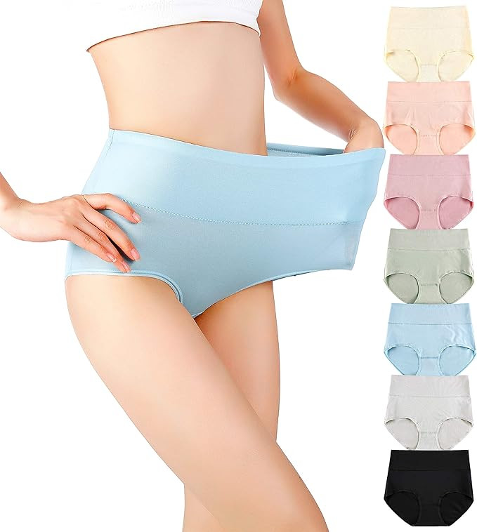 Cotton Panties High Waisted C Section Recovery Postpartum Soft Full Coverage Underwear for Women(... | Amazon (US)