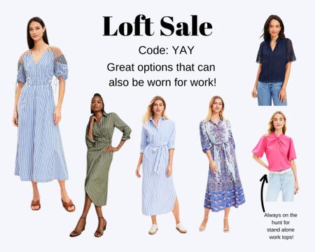 One of the best Memorial weekend sales! So many cute pieces that also can be worn to work! The collection has a lot of cute striped and floral pieces! Code: YAY

#LTKsalealert #LTKfindsunder50