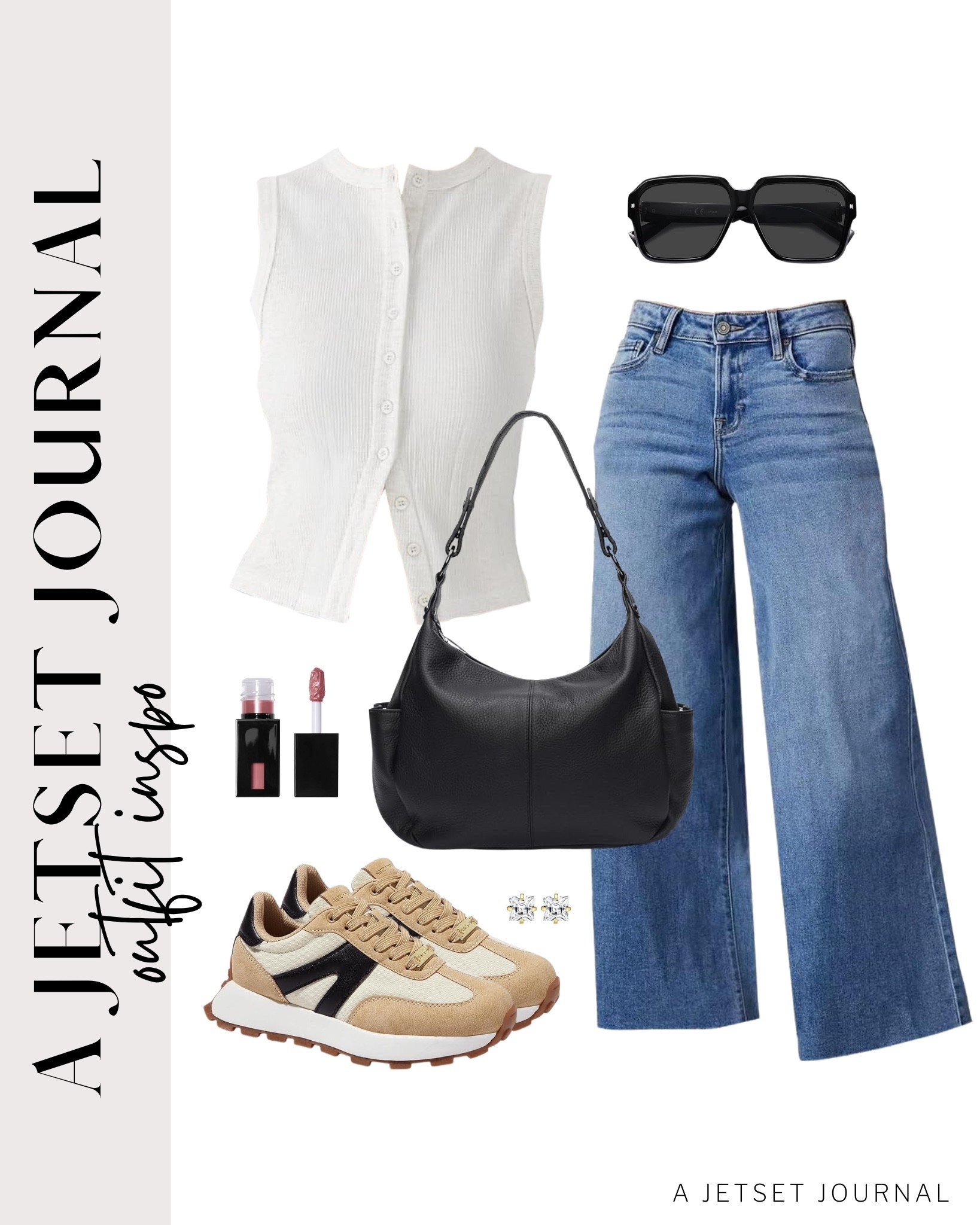 This cute button down tank top is so easy to style! Pair it with straight-leg ankle jeans, sneakers, a hobo bag, and stud earrings!
sojos sunglasses, elf lip stain, reebok sneakers, surgical steel earrings, ways to style, shoe inspo, shoe crush, amazon finds, affordable look, summer fashion, beauty must have, trendy style, fashion accessories, summer look, sporty style

#LTKU #LTKStyleTip #LTKSeasonal