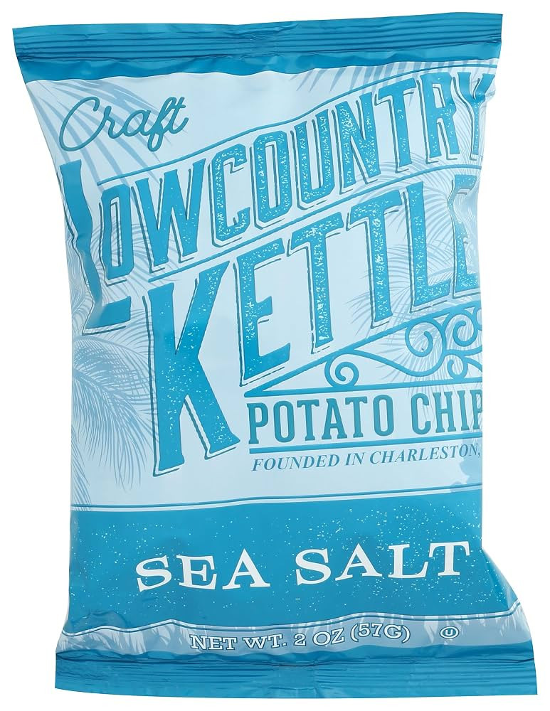 Lowcountry Kettle Sea Salt Potato Chips, 2 OZ | Amazon (US)