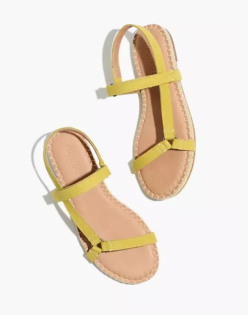 The Hallie Espadrille Sandal in Nubuck Leather | Madewell