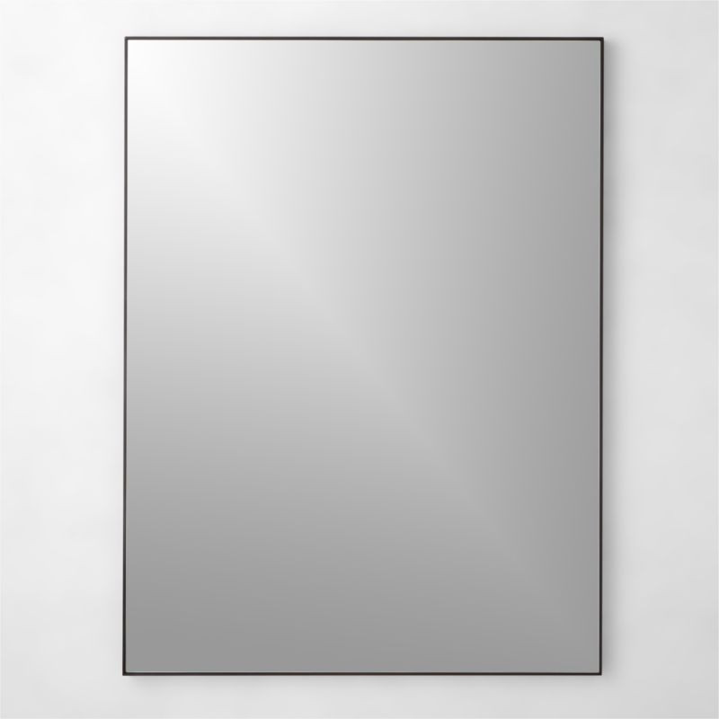 Infinity Rectangular Black Wall Mirror 36"x48" + Reviews | CB2 | CB2