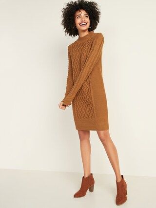 Cable-Knit Sweater Dress for Women | Old Navy (US)