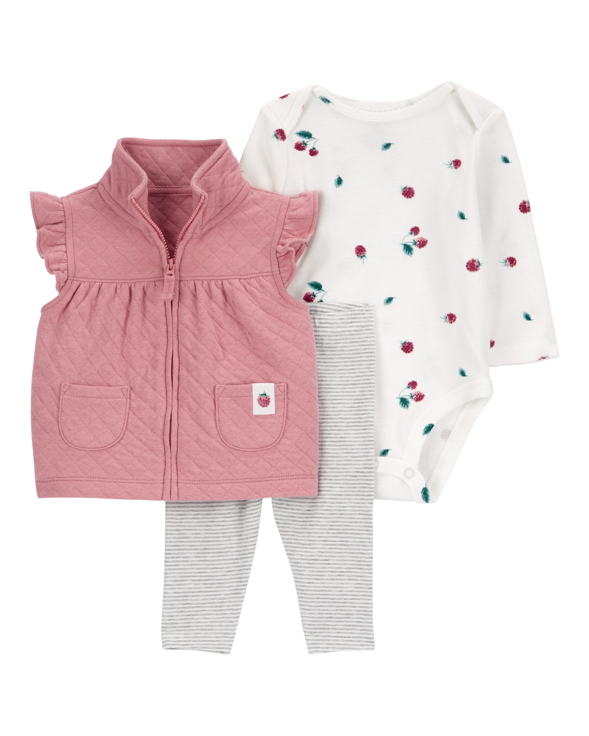 Baby 3-Piece Quilted Little Vest Set | Carter's Inc
