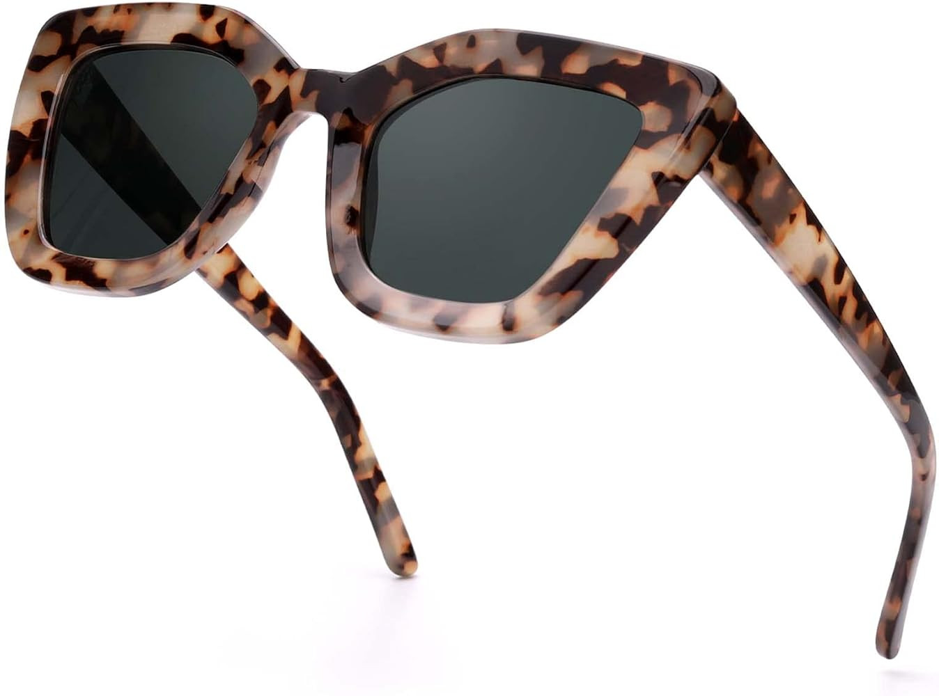 Myiaur Polarized Sunglasses for Women Thick-rimmed Sun Glasses with Polarized UV400 Lenses Retro ... | Amazon (US)