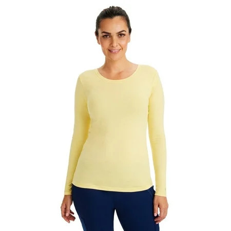 Healing Hands Women s Underscrub Soft Knit Melissa Longsleeve Scrub Tee with Breathable & Easy Care Fabric 5047 | Walmart (US)