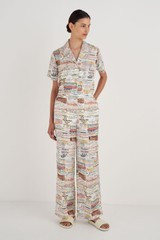 Oroton Label Print PJ Pant Soft Cream | Oroton