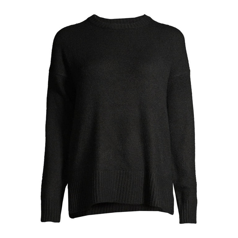 Time and Tru Women's Cozy Crewneck Sweater | Walmart (US)