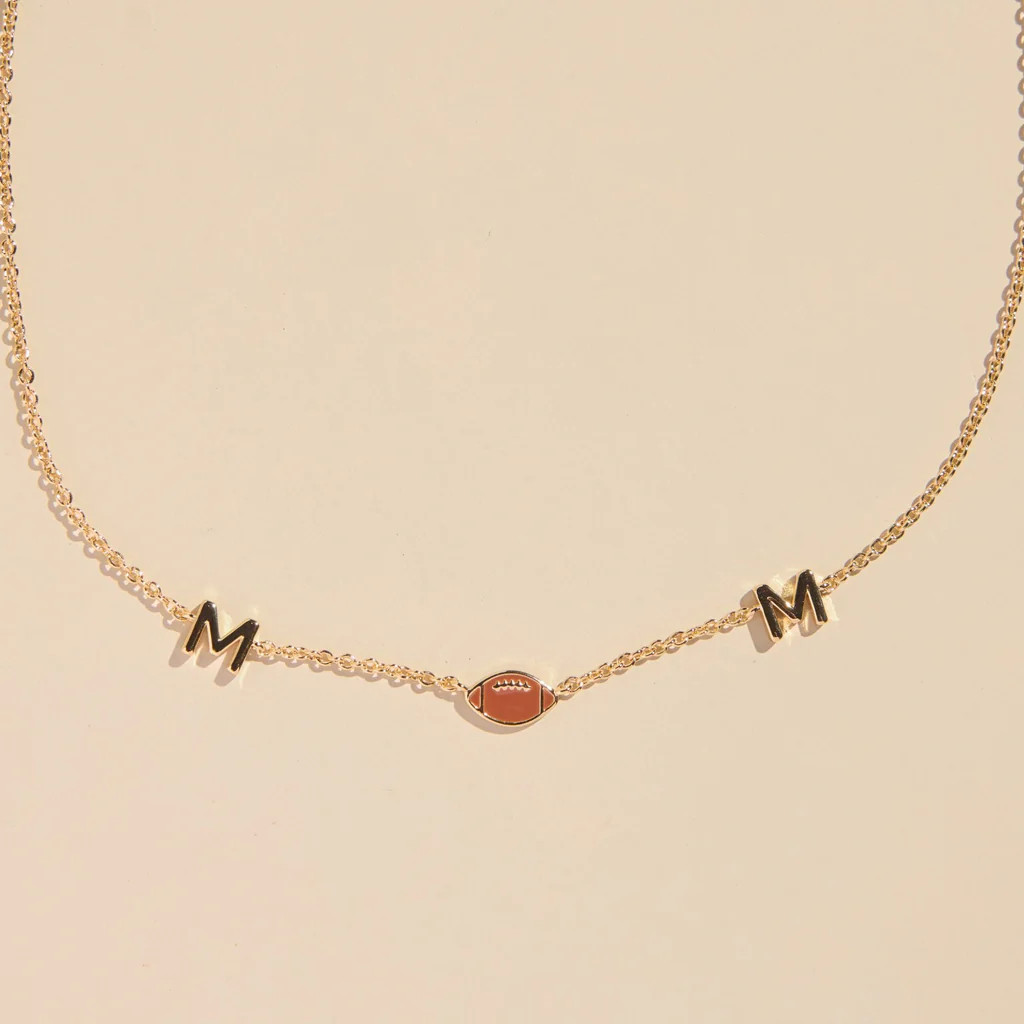 Football Mom Necklace | Nickel and Suede