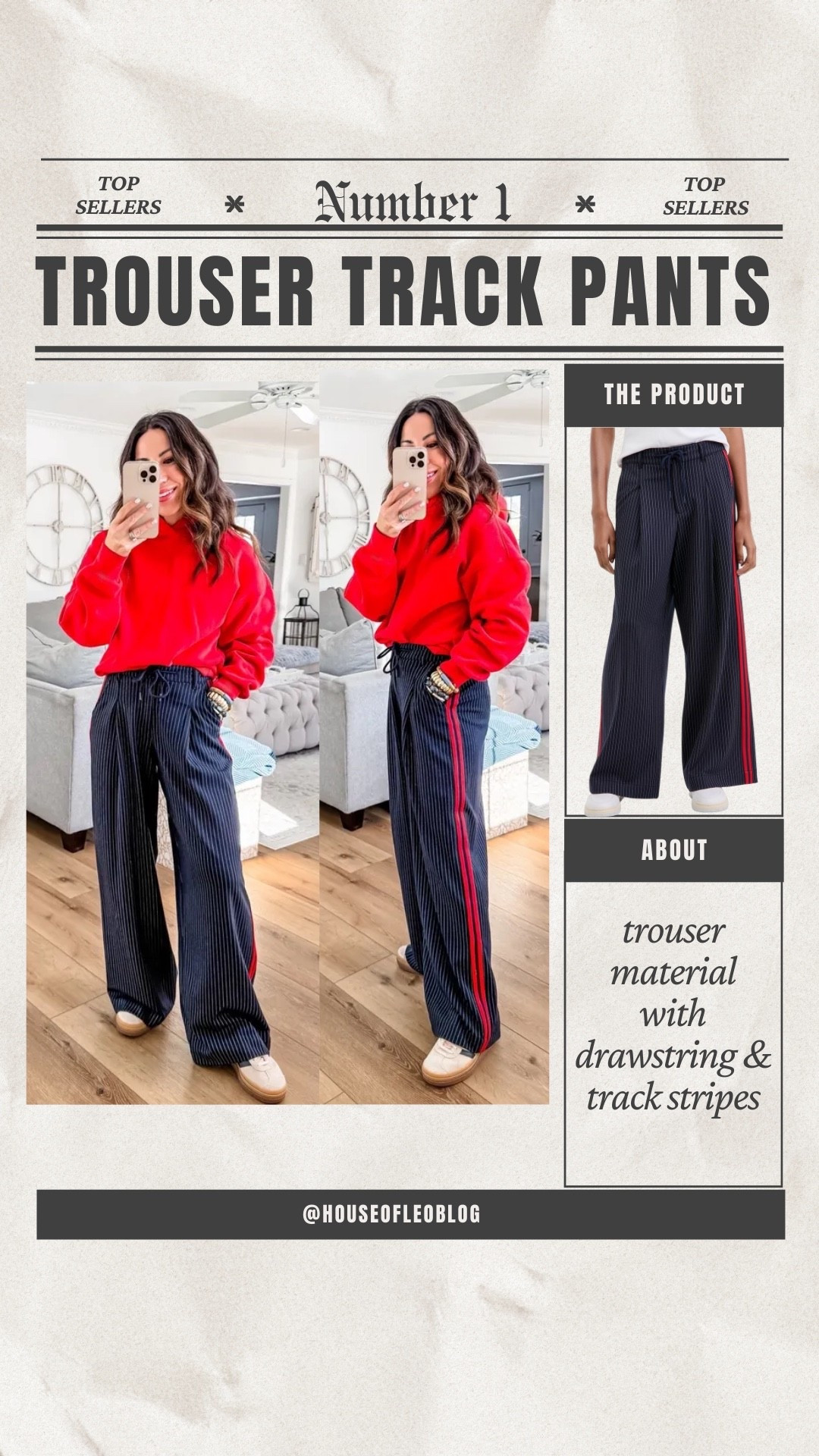 Wearing 0 trousers. Could’ve done size 2. Small red hoodie. Track pants, trouser track pants.

#LTKOver40 #LTKPetite