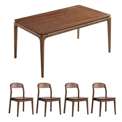 Nichoal Person - 4 Solid wood dining table Sets | Wayfair North America