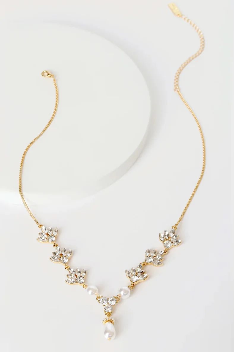 Inclined to Shine 14KT Gold Pearl Choker Necklace | Lulus (US)