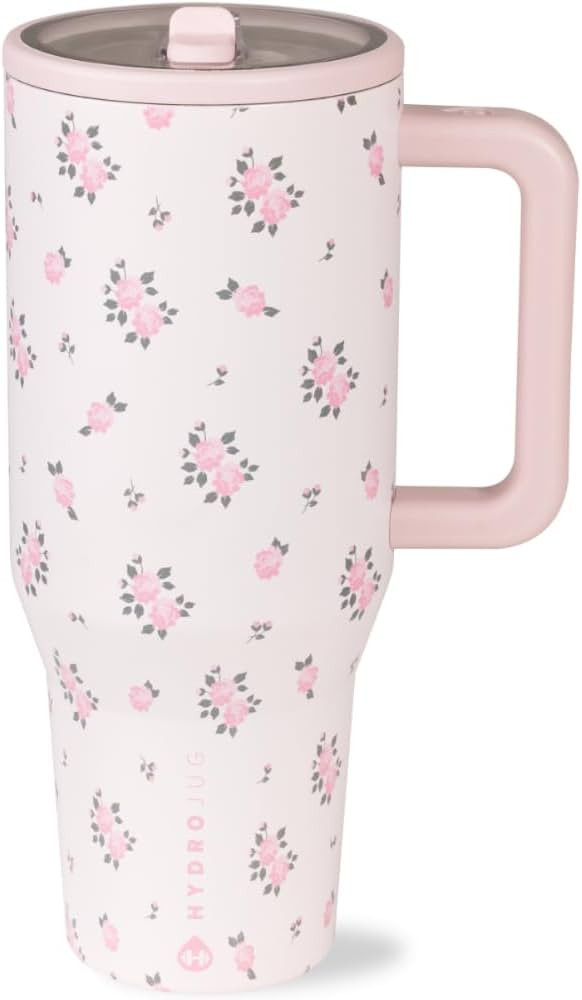 HydroJug Traveler - 40 oz Water Bottle with Handle & Flip Straw - Fits in Cup Holder, Leak Resist... | Amazon (US)