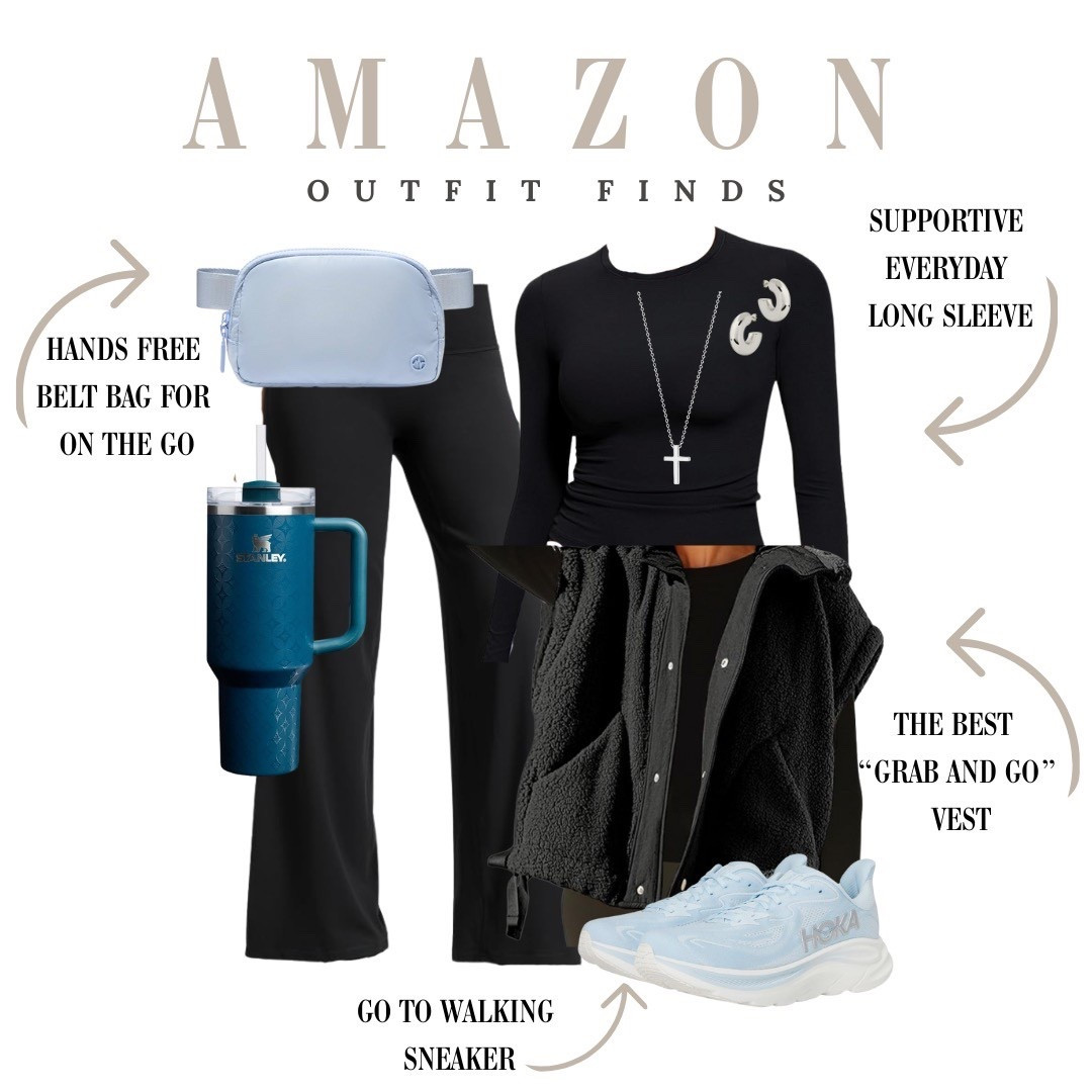 Amazon activewear staples, with soft layers, grab and go accessories, and sneakers made for walking all day.

#LTKFindsUnder50 #LTKmomlife #LTKOver40