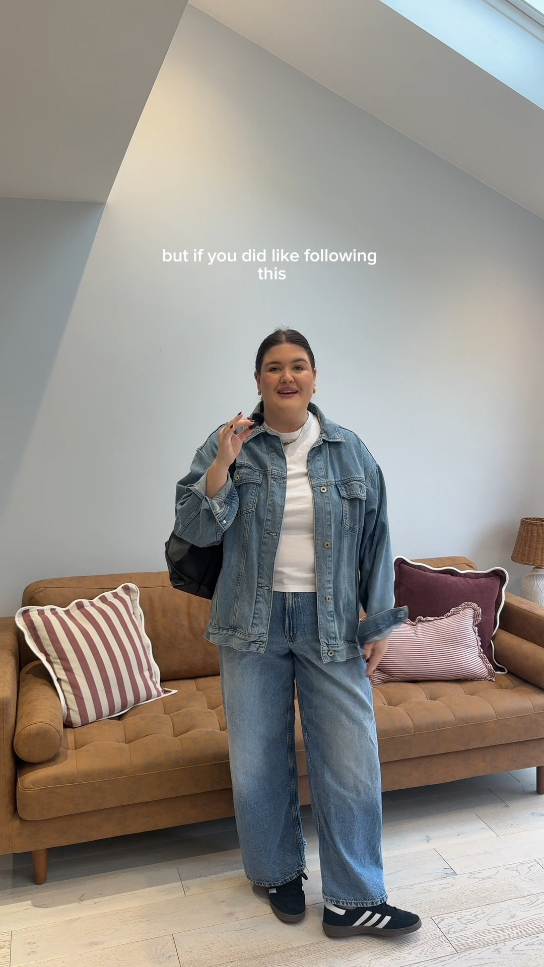 Double Denim easy look

Bag - totesforyouu wearetfy.com
Denim jacket - old asos but will tag similar! 
Jeans - Wide leg next £29! Can’t tag here
Top - Zara (tagged similar Cos which I have and love)