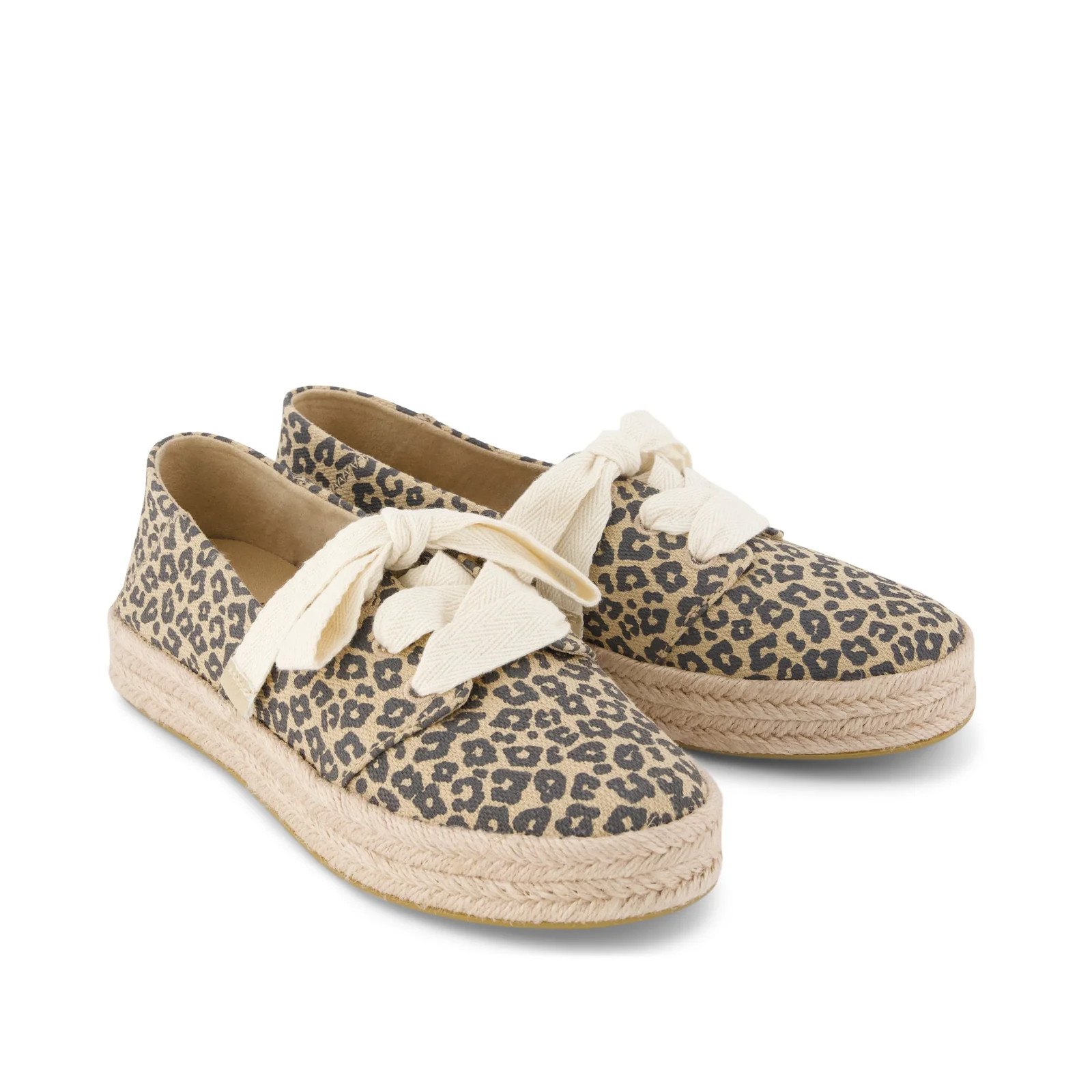 Womens Carolina Lace-Up Espadrille Champagne Glimmer Canvas | Toms EMEA