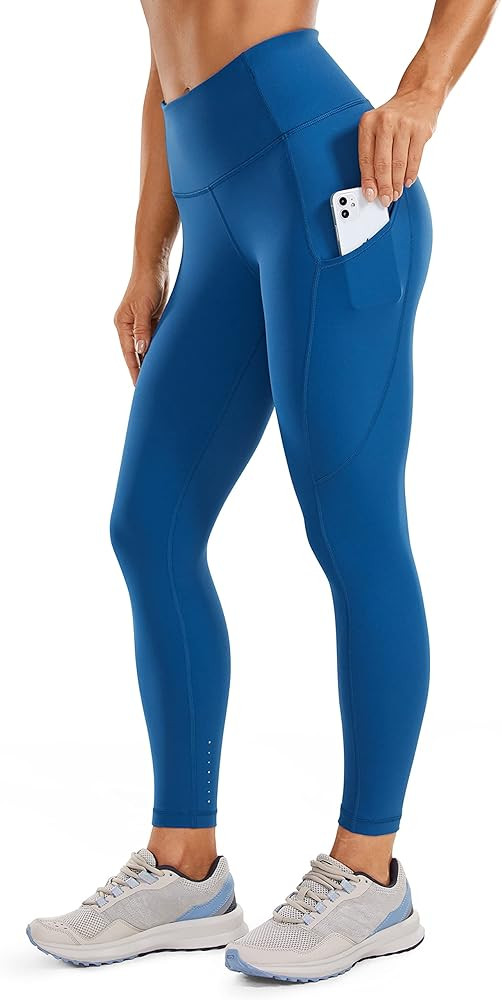 CRZ YOGA Womens Naked Feeling Workout Capris Leggings 23'' - High Waisted Gym Tummy Control Yoga Pan | Amazon (US)