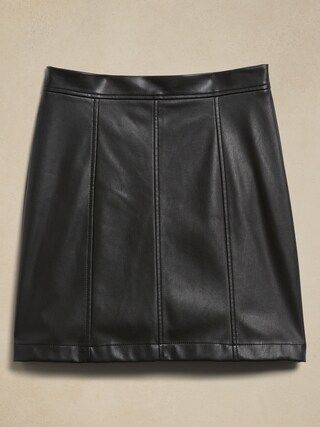 Rocca Vegan Leather Mini Skirt | Banana Republic Factory