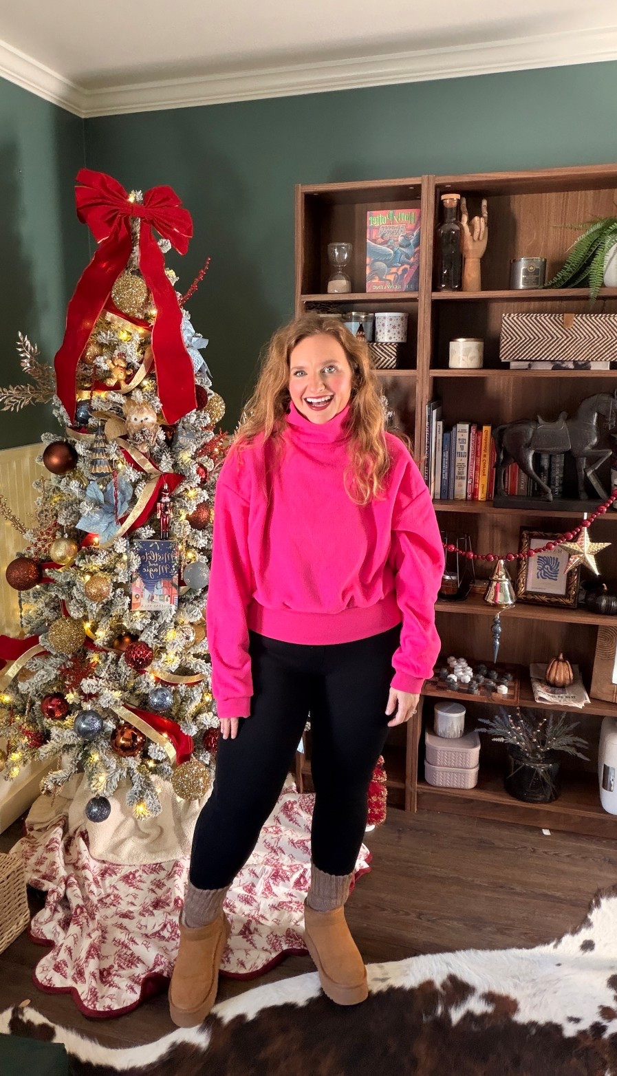 This pink funnel neck fleece is less than $20! ALS these fleece lined leggings are amazing. 

#LTKSaleAlert #LTKHoliday #LTKGiftGuide