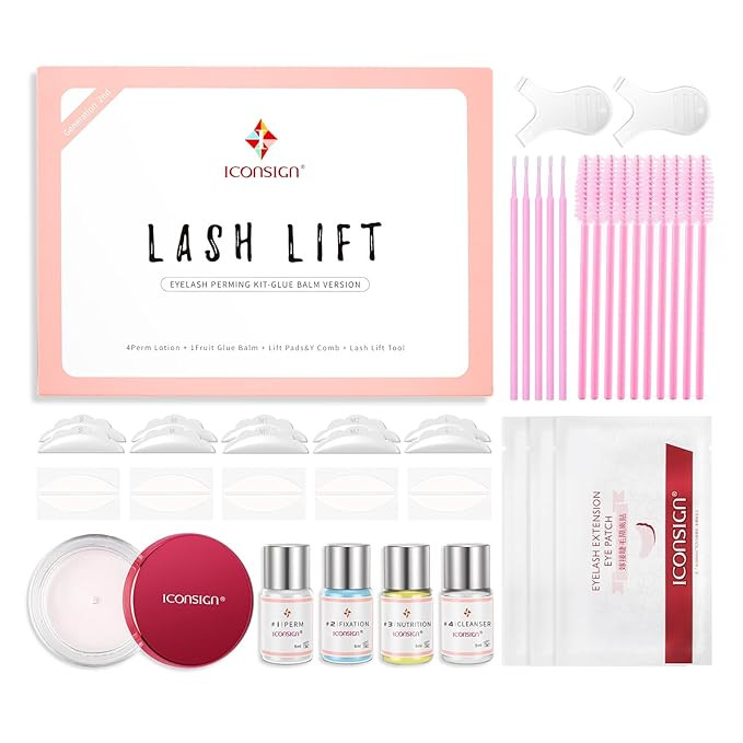 Lash Lift Kit, Gentle Formula Eyelash Perm Set with Enhanced Glue Balm, Suitable for Various Lash... | Amazon (US)