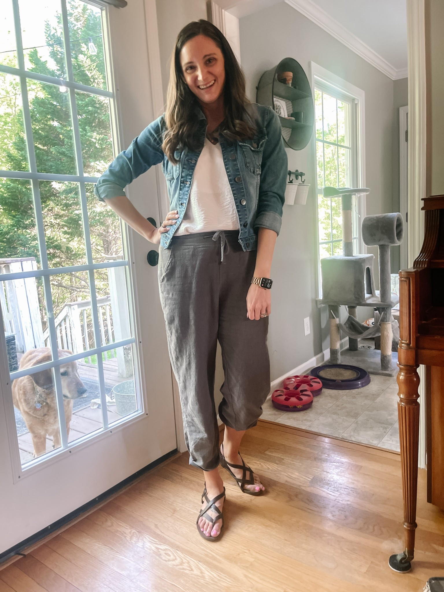Springtime staple alert! This OOTD is comfy and cute—perfect for busy mom days or weekend brunch. Dress it up with accessories or keep it chill like I did here. The denim jacket is a must-have layer and these joggers? Chef’s kiss.

#LTKFindsUnder100 #LTKFindsUnder50 #LTKSeasonal