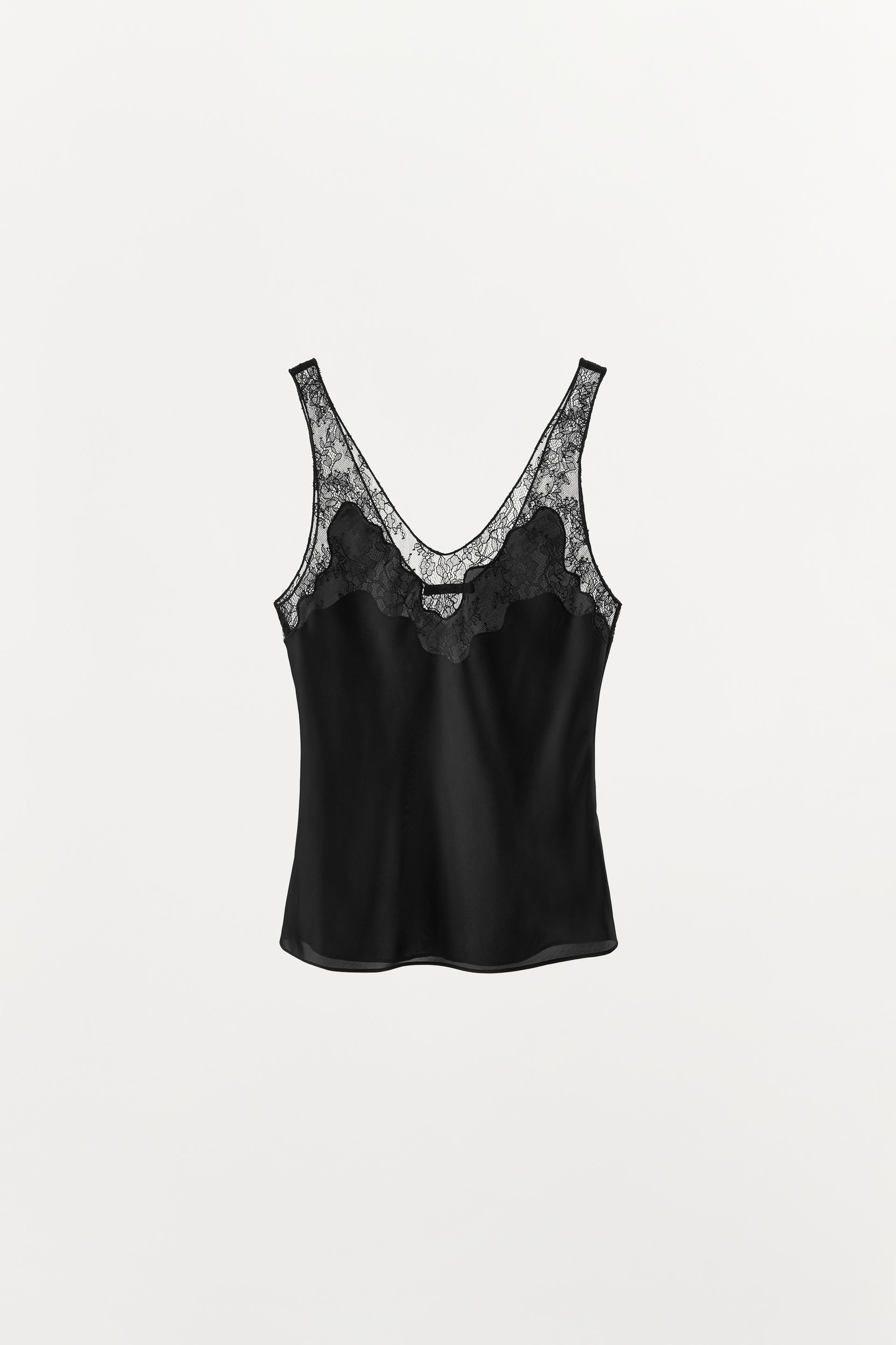ZW COLLECTION LACE CAMISOLE TOP | Zara US