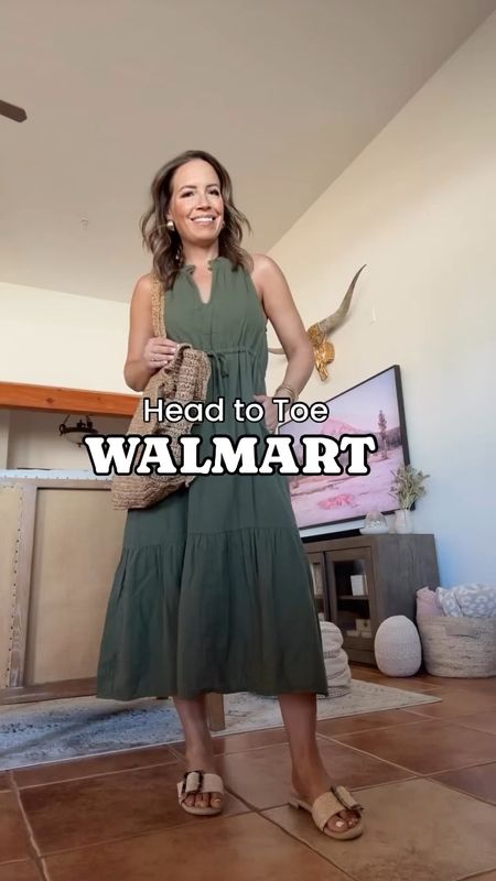 Head to toe Walmart outfit idea!

Wearing an XS in dress.
Size up 1/2 size in sandals.



#LTKfindsunder50 #LTKstyletip #LTKover40