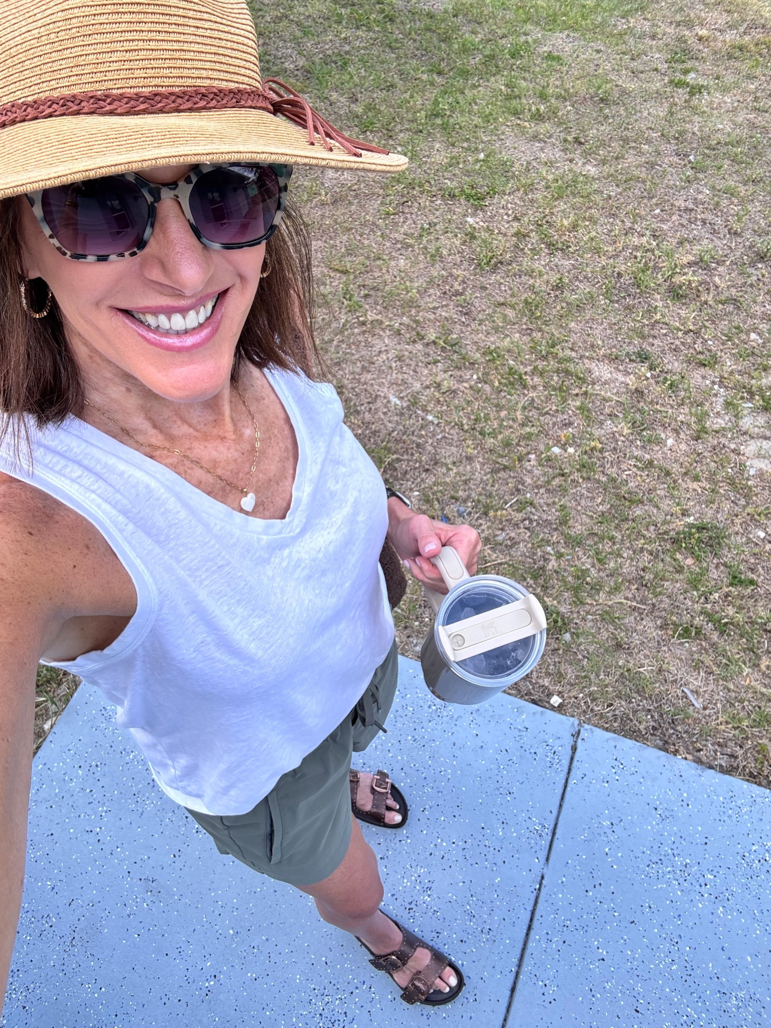 Tank is no longer available but linked similar 
Shorts - medium 
Sandal discount - F4_ANNIE

#LTKTravel #LTKMidsize #LTKActive