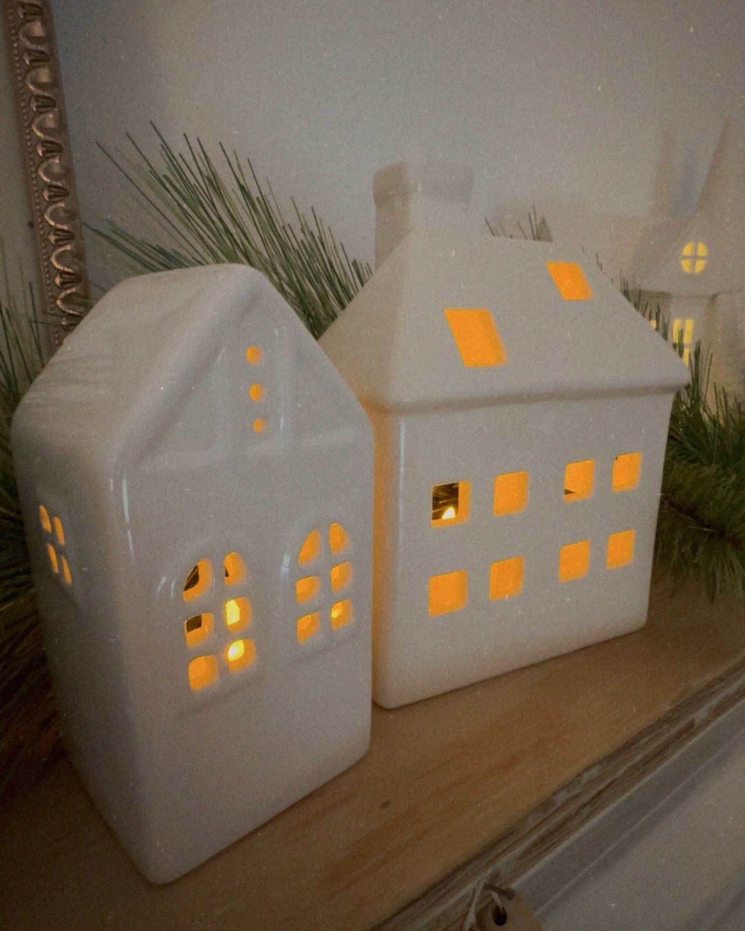 The flickering tee lights makes this space feel so cozy. 

#LTKHoliday #LTKGiftGuide #LTKCyberWeek