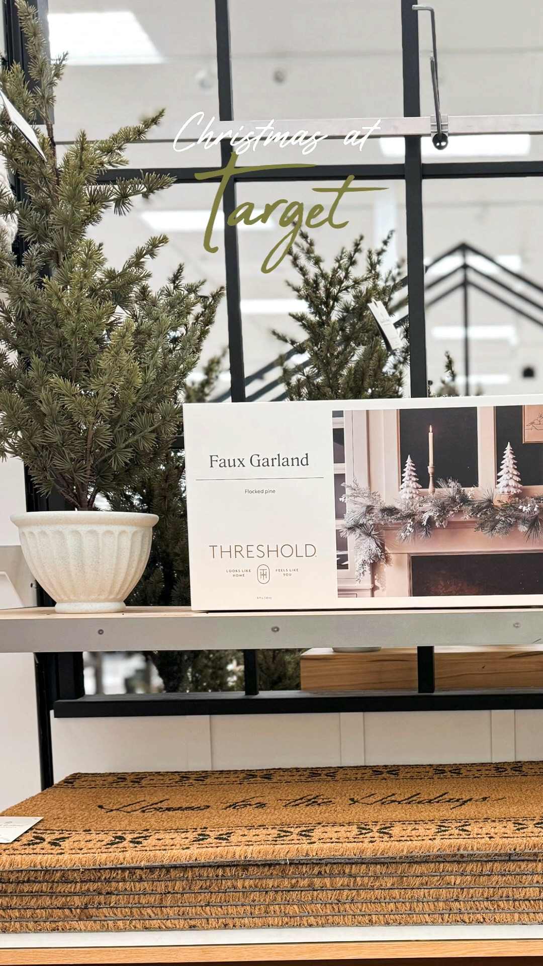 Christmas at target
- new hearth and hand magnolia 
- faux spruce Christmas garland
- flameless Christmas window candle
 with timer
- faux spruce potted mini tree
- home for the holidays coir mat
- advent calendars
- gift wrap bow
- brass Christmas tree collar
- glass stamp ornaments 
 - mantle peg stocking holder