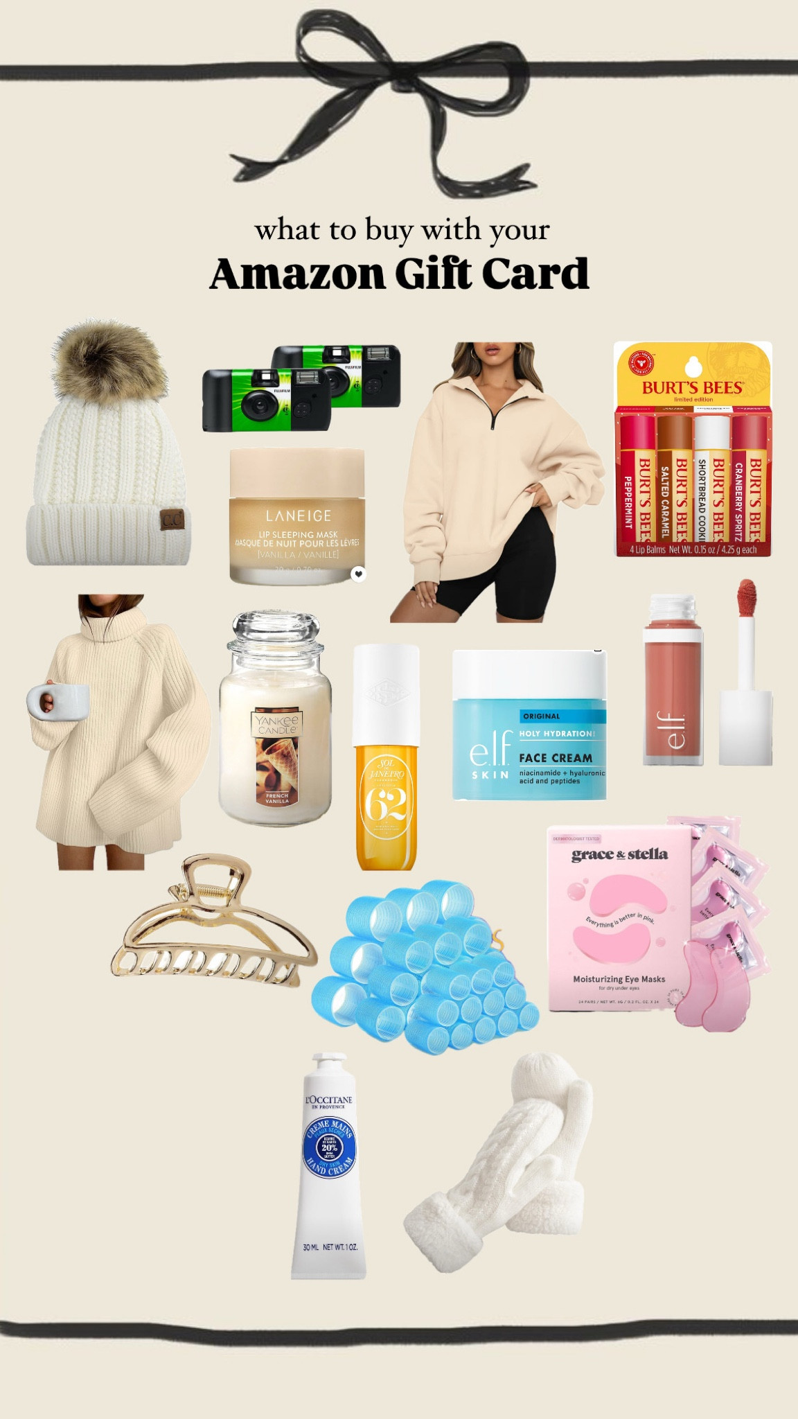 What to buy with your Amazon gift card 💌 Amazon beauty, Amazon gifts, Amazon set, Amazon activewear, Amazon loungewear, Amazon wellness, Amazon accessories, Amazon home, Amazon favorites,  

 

#LTKGiftGuide #LTKHoliday