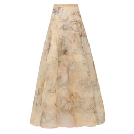 Rebellion Lantern Maxi Skirt - Ocean Atlas | ZIMMERMANN (US, CA, EU, MENA)
