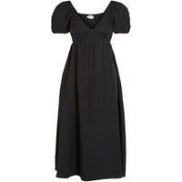 VILA Black Puff Sleeve Midi Dress New Look | New Look (UK)