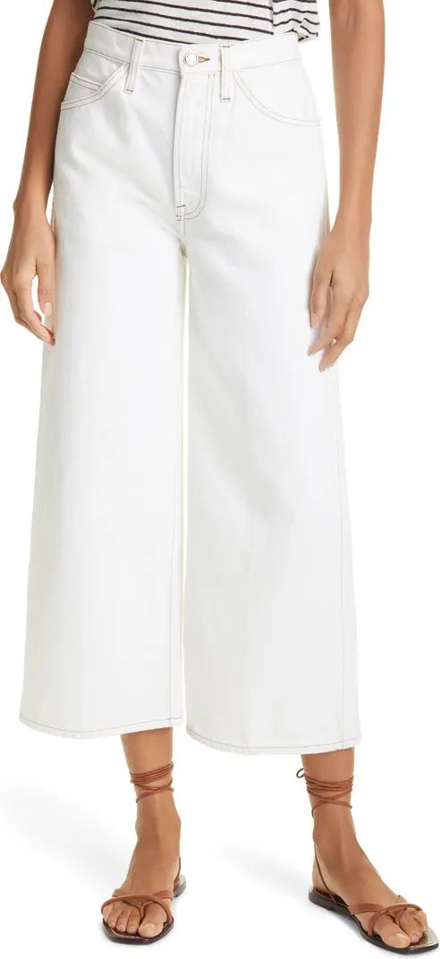 FRAME Le Italien Crop Wide Leg Jeans | Nordstrom | Nordstrom