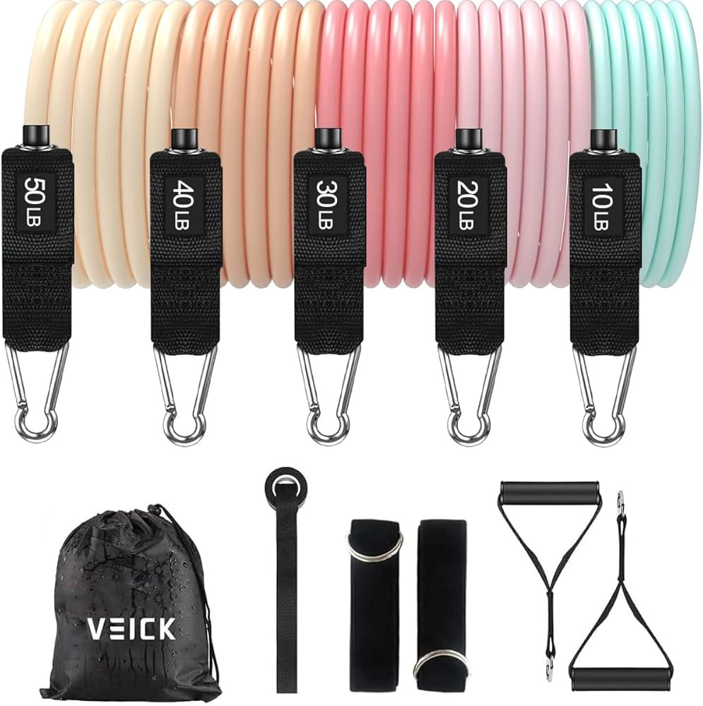 VEICK Resistance Bands, Exercise Bands, Workout Bands, Resistance Bands for Working Out with Hand... | Amazon (US)
